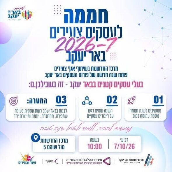 צילום מתוך דף הפייסבוק המרכז לחדשנות באר יעקב