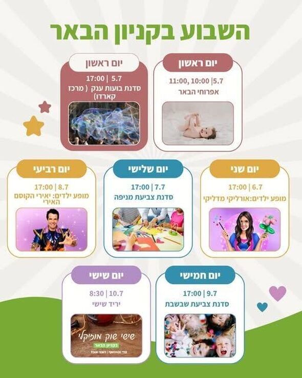 צילום מתוך דף הפייסבוק קניון הבאר